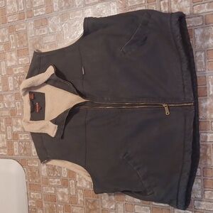 Wolverine Canvas Sherpa lined vest Charcoal color men's size XXLARGE